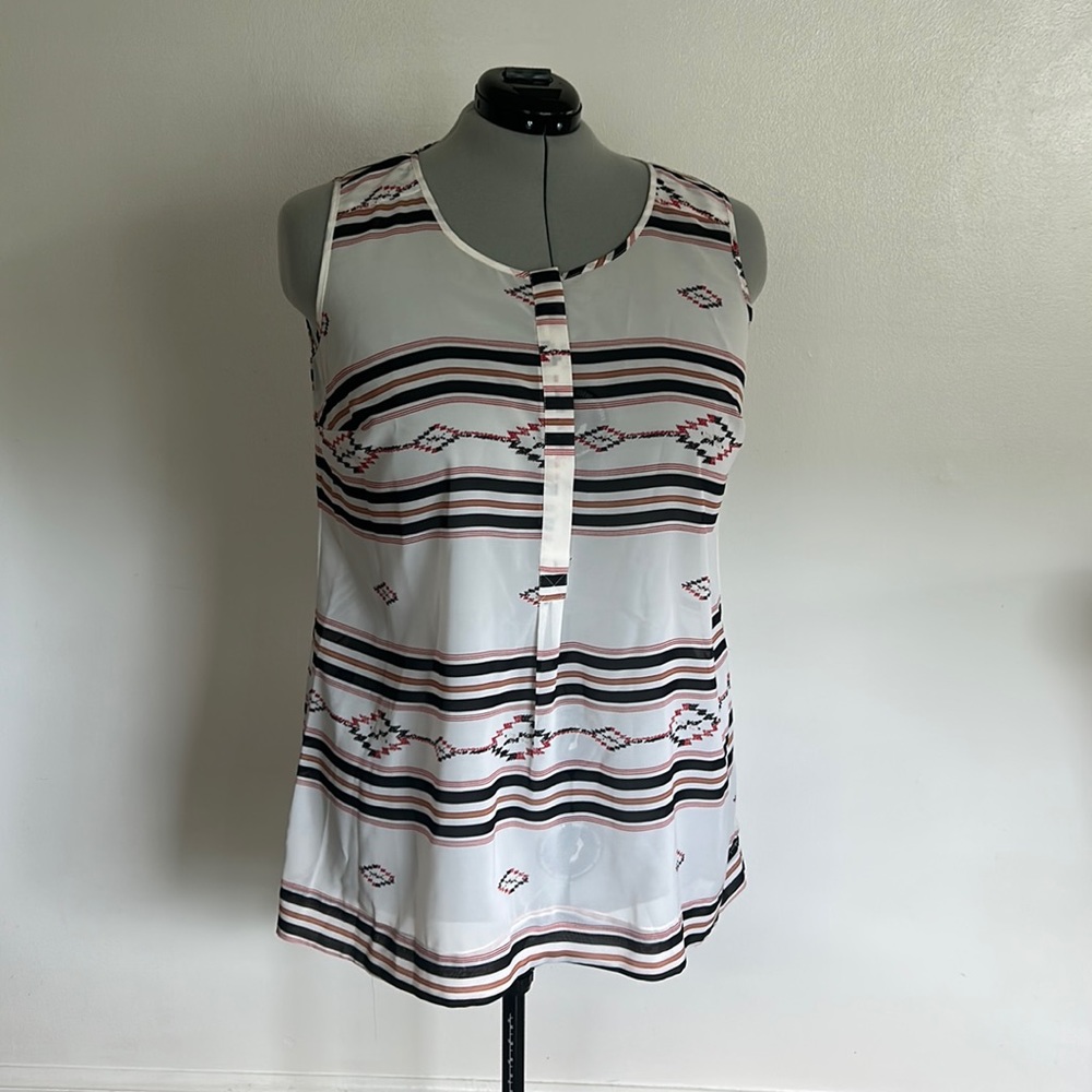 Plus Size Daniel Rainn Women's 2X Southwestern Long Tank